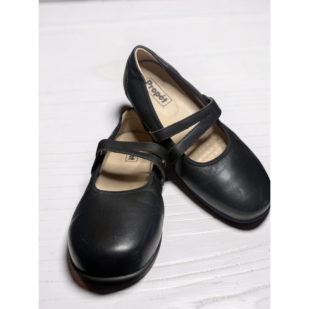 Propet Yara Mary Jane Women's Slip On Black Women's Sz 9 WIDE Lk Nw